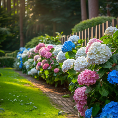 Hortensia - 3 Pzs - Hydrangea Macrophylla - Altura 25-40cm - ⌀9cm