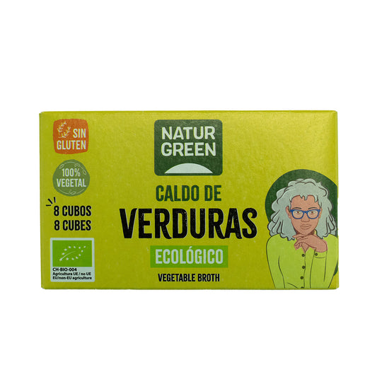 Cubitos de Caldo Vegetal sin gluten Naturgreen 10.5 g