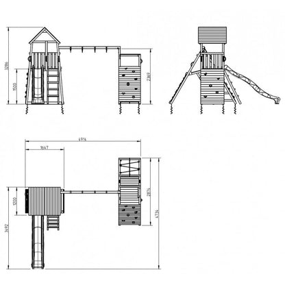 Parque Infantil Masgames Belvedere Xl Con Challenger.