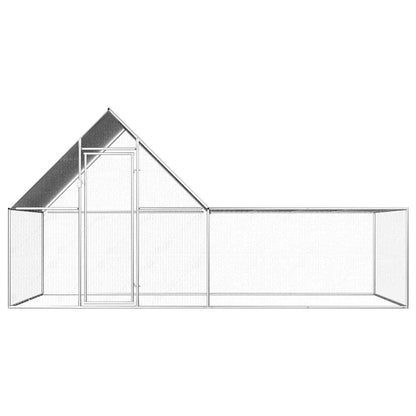 Vidaxl Gallinero Acero Galvanizado 4x2x2 M_1