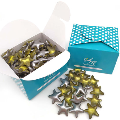 Bolsa Regalo 12 Perlas De Baño Aroma Manzana - Con Aceite De Soja - Hidrata, Suaviza Y Perfuma La Piel - Forma Estrella_5