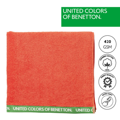 Toalla De Playa 90x160cm 380gsm 100% Algodón Velour Rojo Rainbow_1