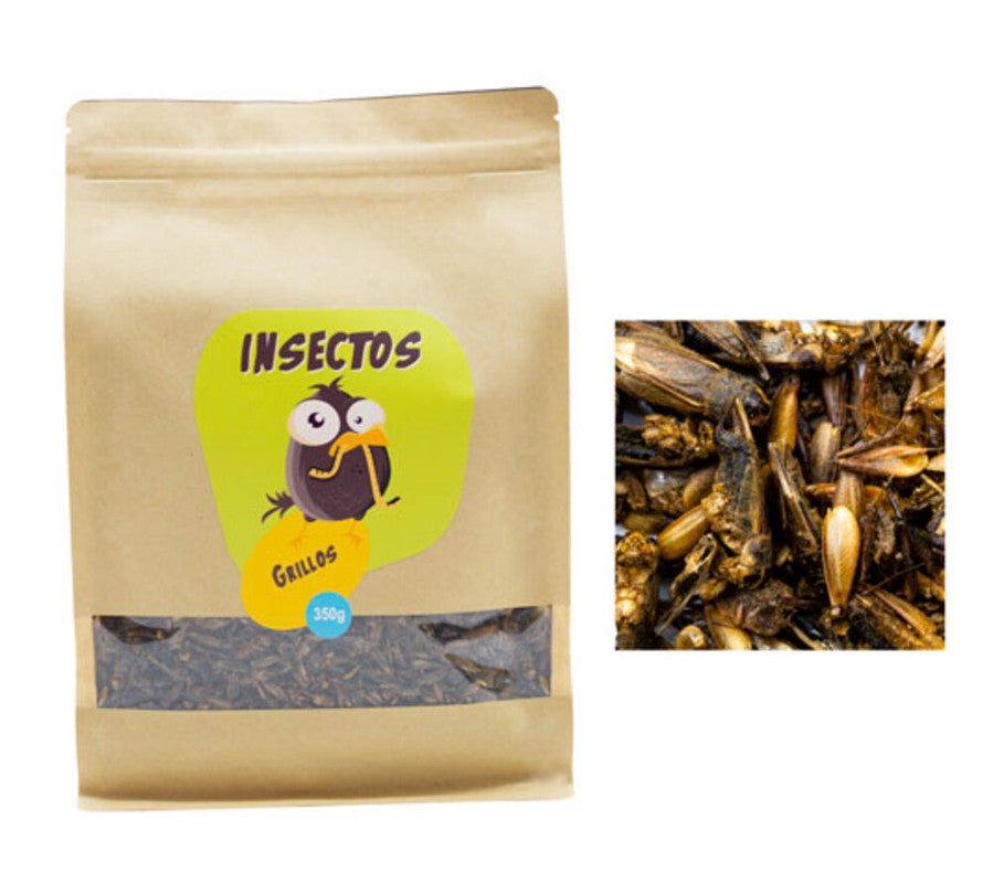 Grillos Deshidratados 150g– Fuente De Proteínas Para Aves, Peces De Estanque Y Reptiles –complemento Alimenticio_0