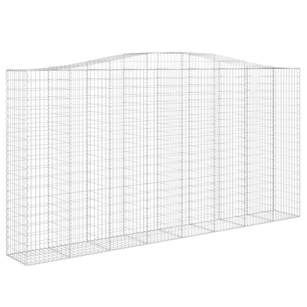 Cestas De Gaviones 3 Uds Forma De Arco Hierro 400x50x200/220 Cm_2