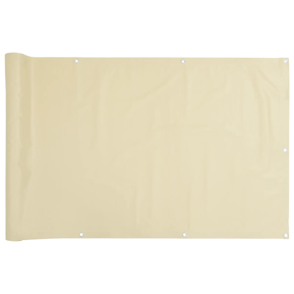 Pantalla De Privacidad De Balcón Pvc Crema 800x75cm / Vetonek_2