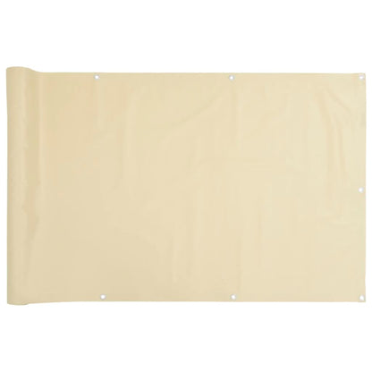 Pantalla De Privacidad De Balcón Pvc Crema 800x75cm / Vetonek_2