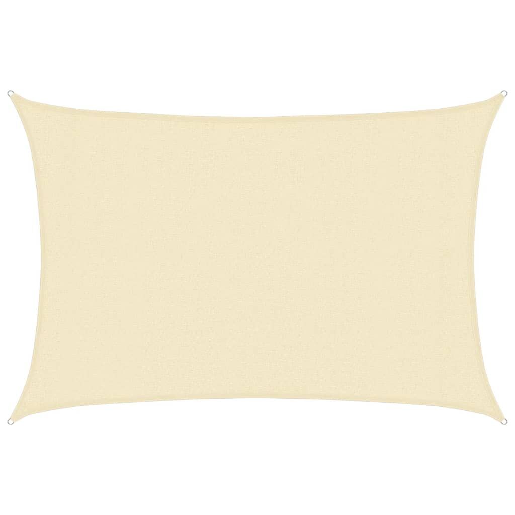 Vidaxl Toldo De Vela Crema Hdpe 160 G/m² 3x5 M_0