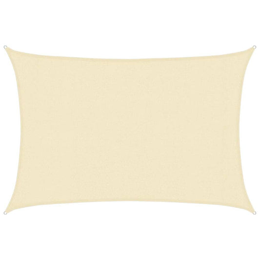 Vidaxl Toldo De Vela Crema Hdpe 160 G/m² 3x5 M_0