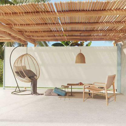 Vidaxl Toldo Lateral Retráctil Para Patio Crema 200x600 Cm_1