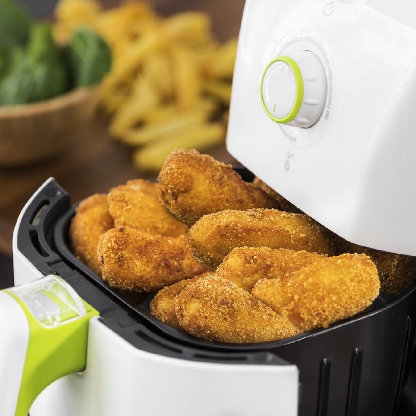 Freidora Compacta Sin Aceite De 1,5l Aire Caliente Cecofry 900 White. 900 W, Dietética, Tecnología Perfectcook, Función Horno, Capacidad 400g, Tempe_2