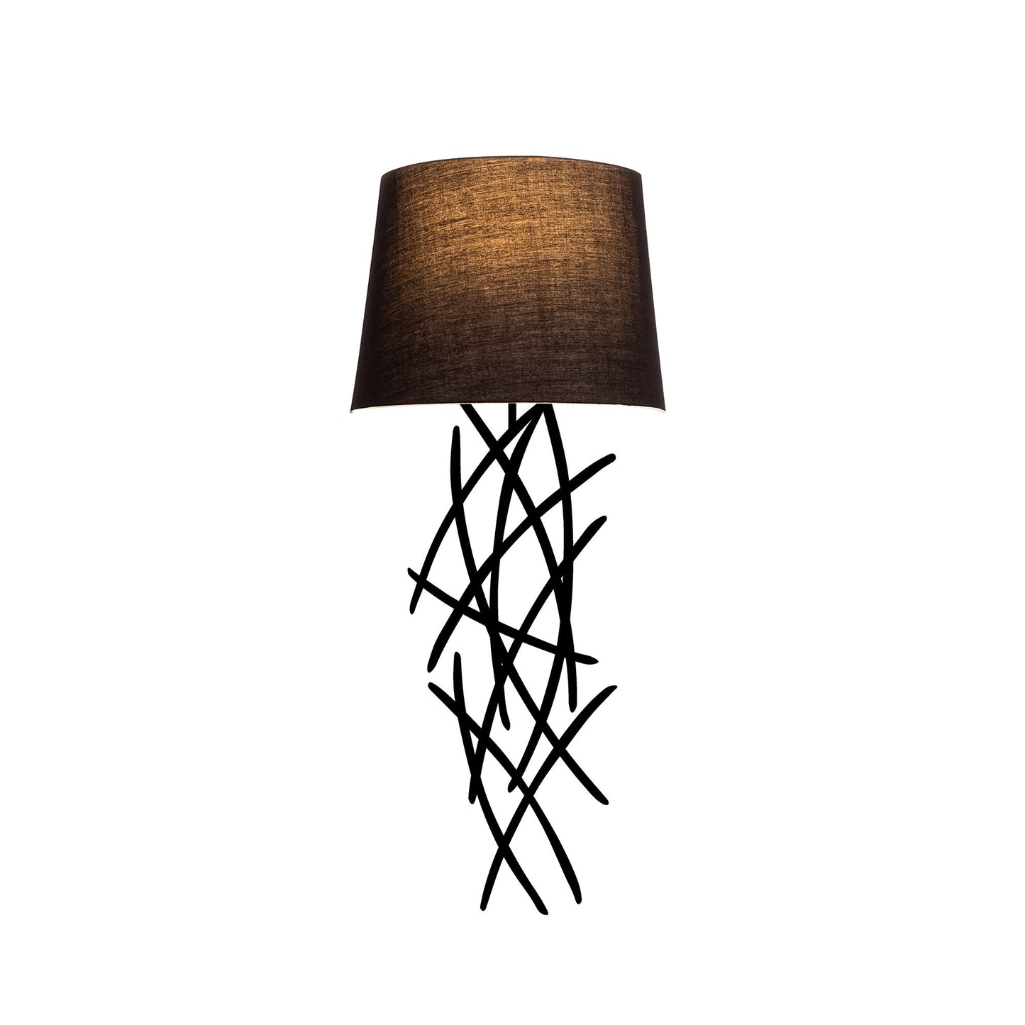 Aplique De Pared, Hierro , Negro, 15x28x72, Casquillo E 27 Max 40 W_2