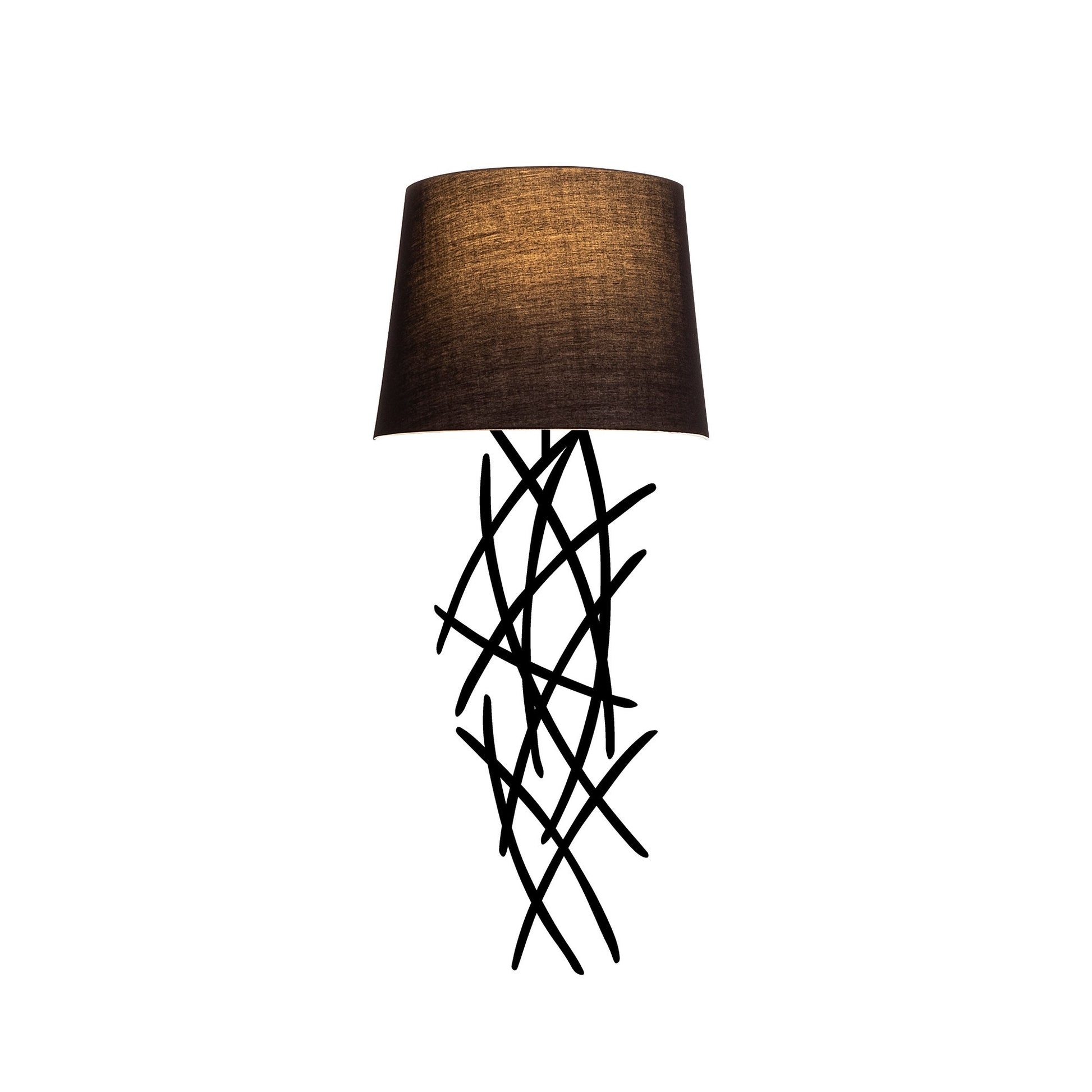 Aplique De Pared, Hierro , Negro, 15x28x72, Casquillo E 27 Max 40 W_2