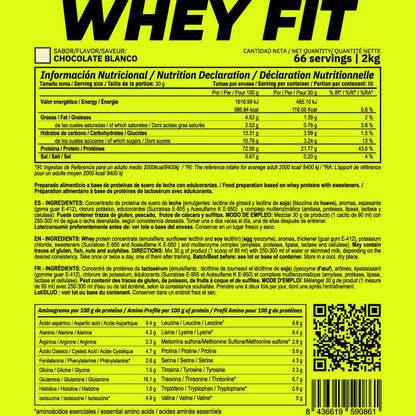 Whey Fit - 2kg - Chocolate Blanco - Aumenta La Masa Muscular - Masmusculo_5