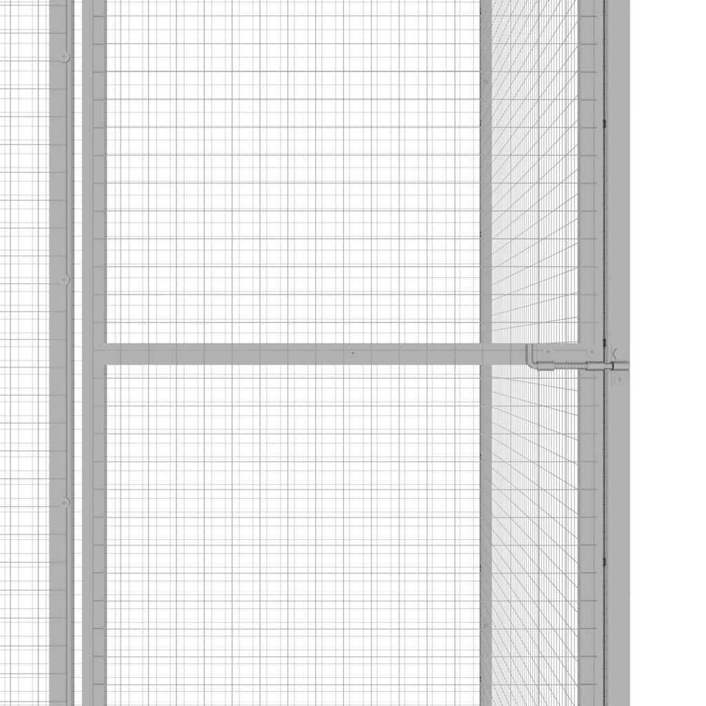 Vidaxl Jaula Para Gatos Acero Galvanizado 6x3x2,5 M_3