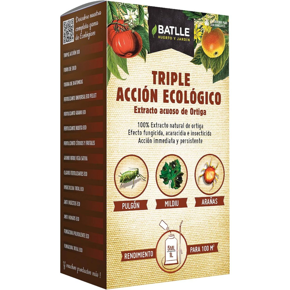Triple acción Eco concentrado insecticida fungicida acaricida 100 ml Batlle