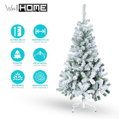 Well Home Abeto Efecto Nevado - Altura De 180 Cm_1