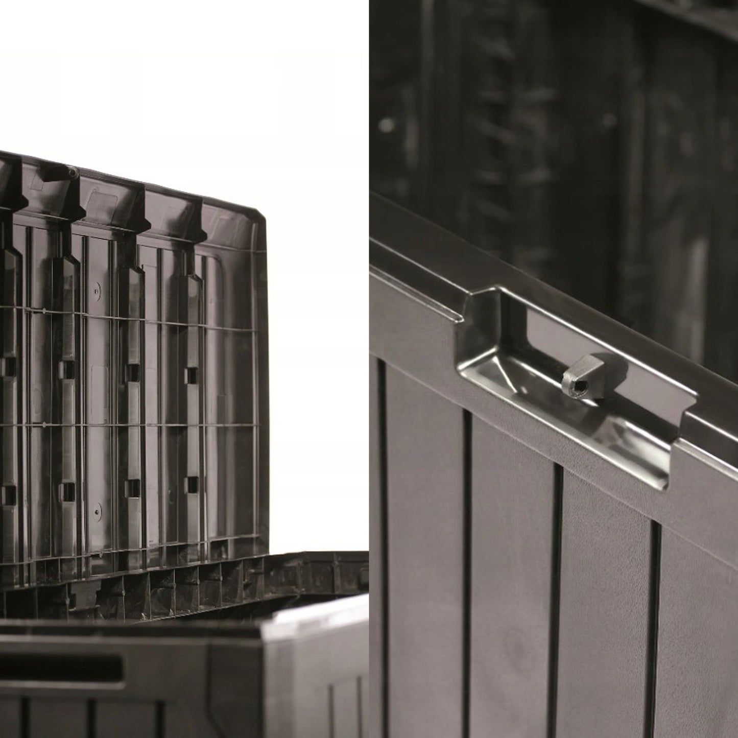 Baul De Jardin 290 Litros Prosperplast Boxe Board De Plastico En Color Antracita 116,6 X 47 X 59,5 Cm_5