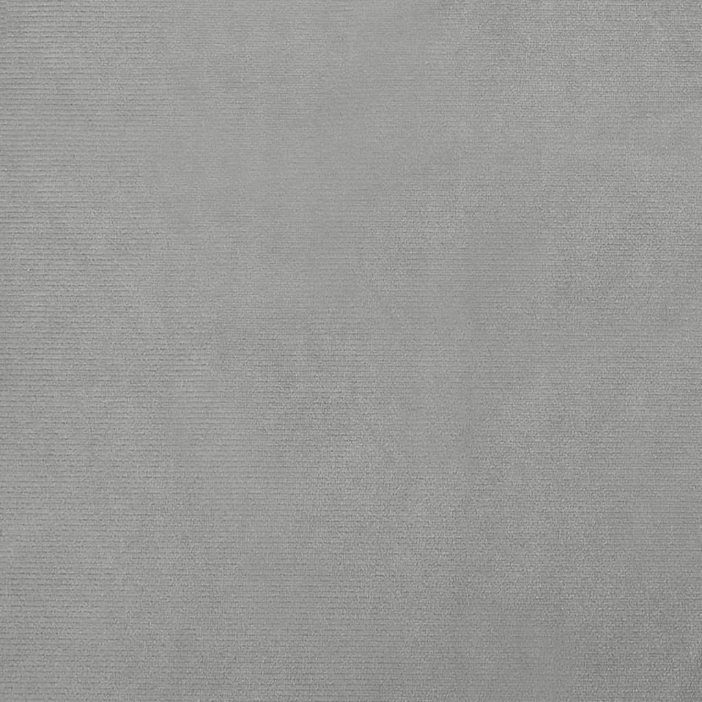 Cama Para Perros De Terciopelo Gris Claro 50x40x26,5 Cm / Vetonek_2