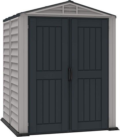 Duramax - Caseta Cobertizo Jardín - Yardmate  Plus 5x5 - Pvc - Gris Claro/oscuro_2