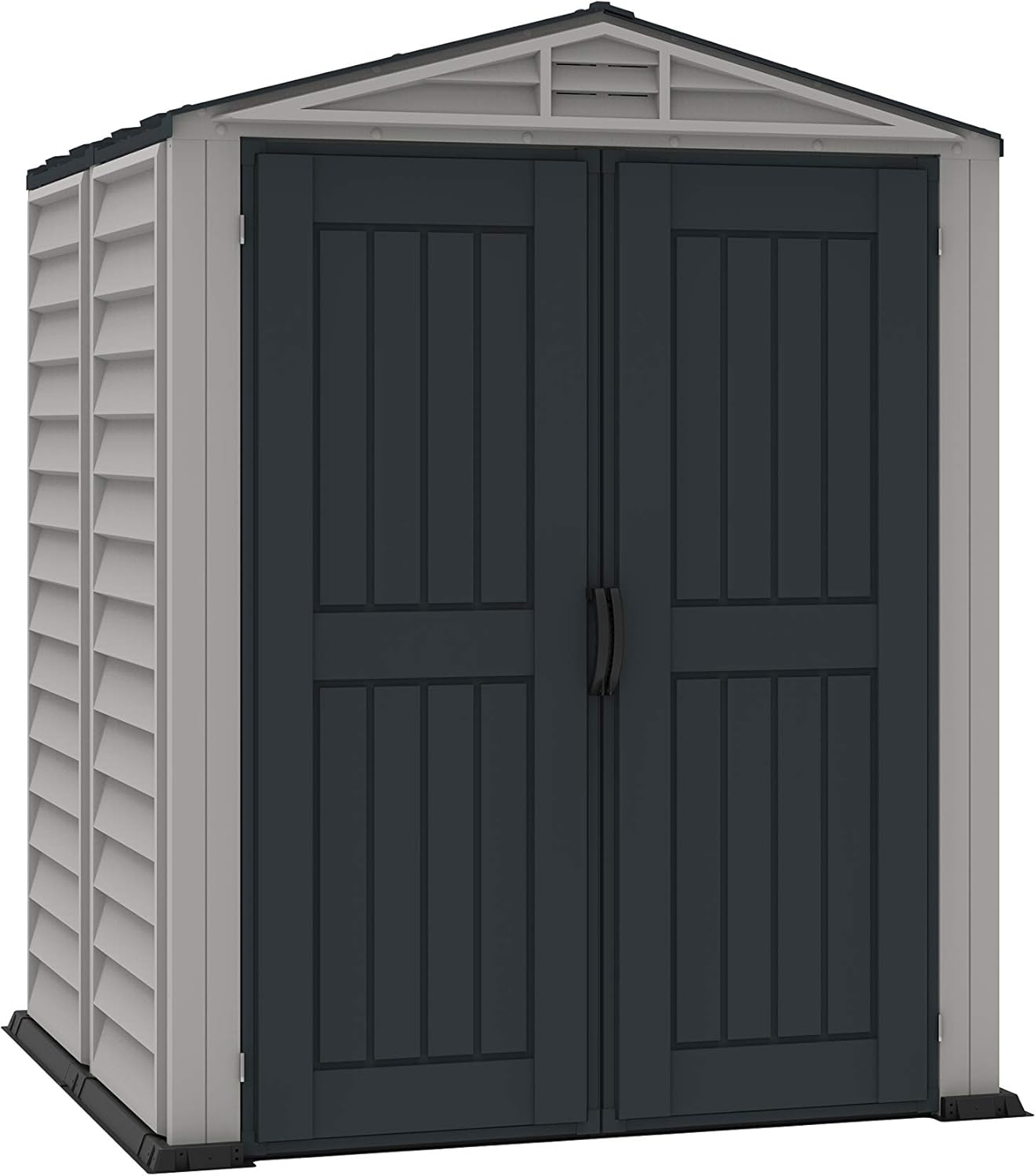 Duramax - Caseta Cobertizo Jardín - Yardmate  Plus 5x5 - Pvc - Gris Claro/oscuro_2