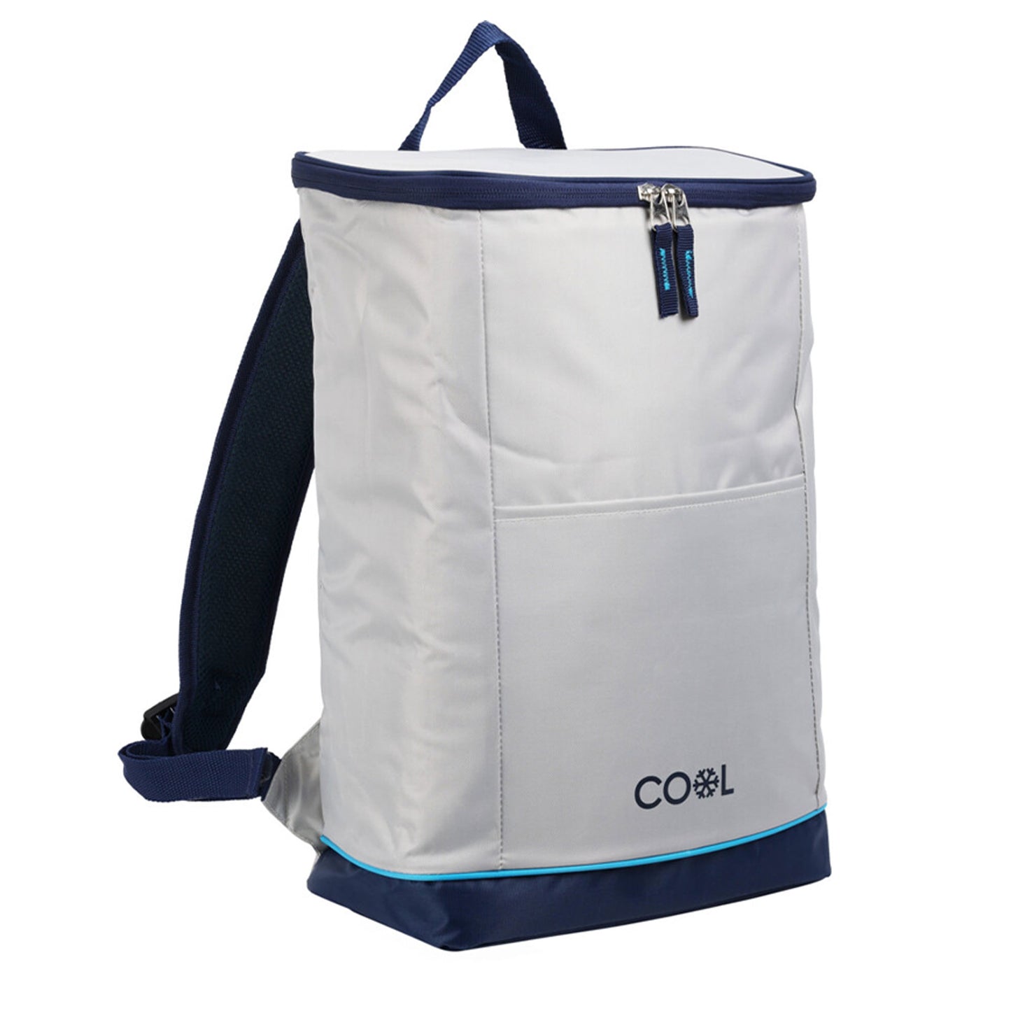 Well Home Mochila Cooler Bag 25 Litros En Poliéster 420d Con Ribete En Azul Neón_0