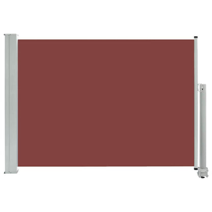 Vidaxl Toldo Lateral Retráctil De Jardín Marrón 80x300 Cm_0
