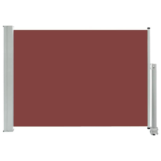 Vidaxl Toldo Lateral Retráctil De Jardín Marrón 80x300 Cm_0