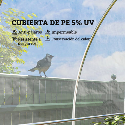 Cubierta De Invernadero Outsunny Polipropileno Transparente 600x1000 Cm 84h-313v01cr_3