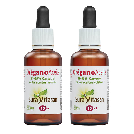 Pack 2x Orégano salvaje-Aceite, Sura Vitasan,15 ml