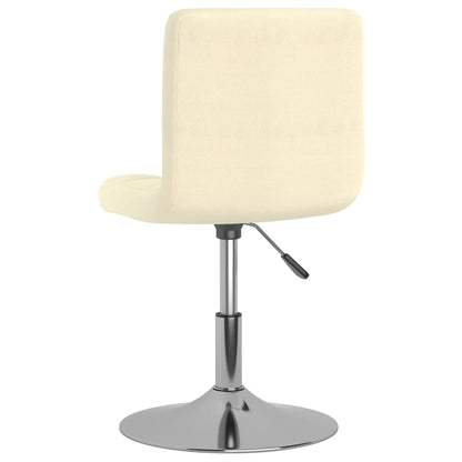 Taburete De Cocina Giratorio De Tela Color Crema_3