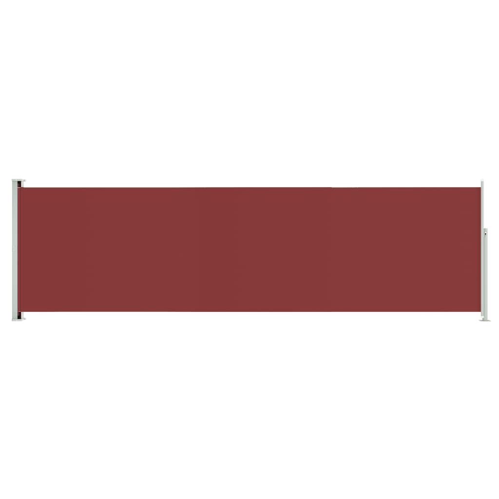 Vidaxl Toldo Lateral Retráctil De Jardín Rojo 180x600 Cm_0