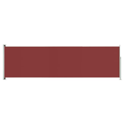 Vidaxl Toldo Lateral Retráctil De Jardín Rojo 180x600 Cm_0