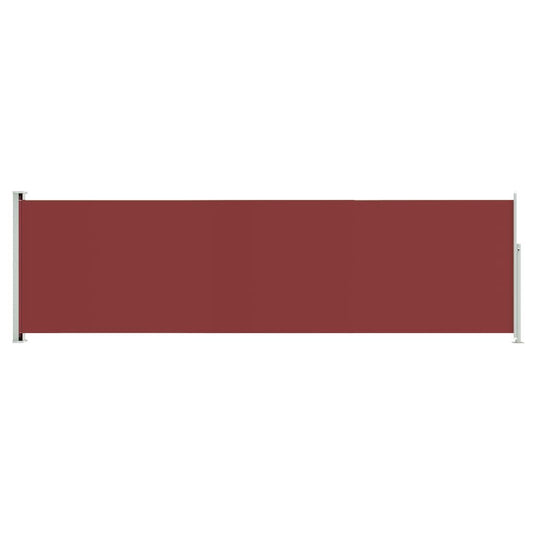 Vidaxl Toldo Lateral Retráctil De Jardín Rojo 180x600 Cm_0