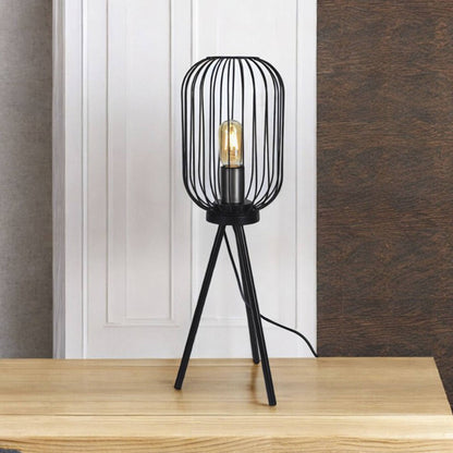 Well Home Lámpara De Pie En Metal Color Negro Ø60x175cm_3