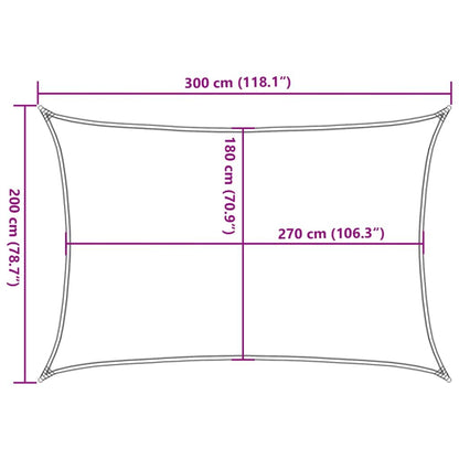 Vidaxl Toldo De Vela Hdpe Naranja 160 G/m² 2x3 M_2