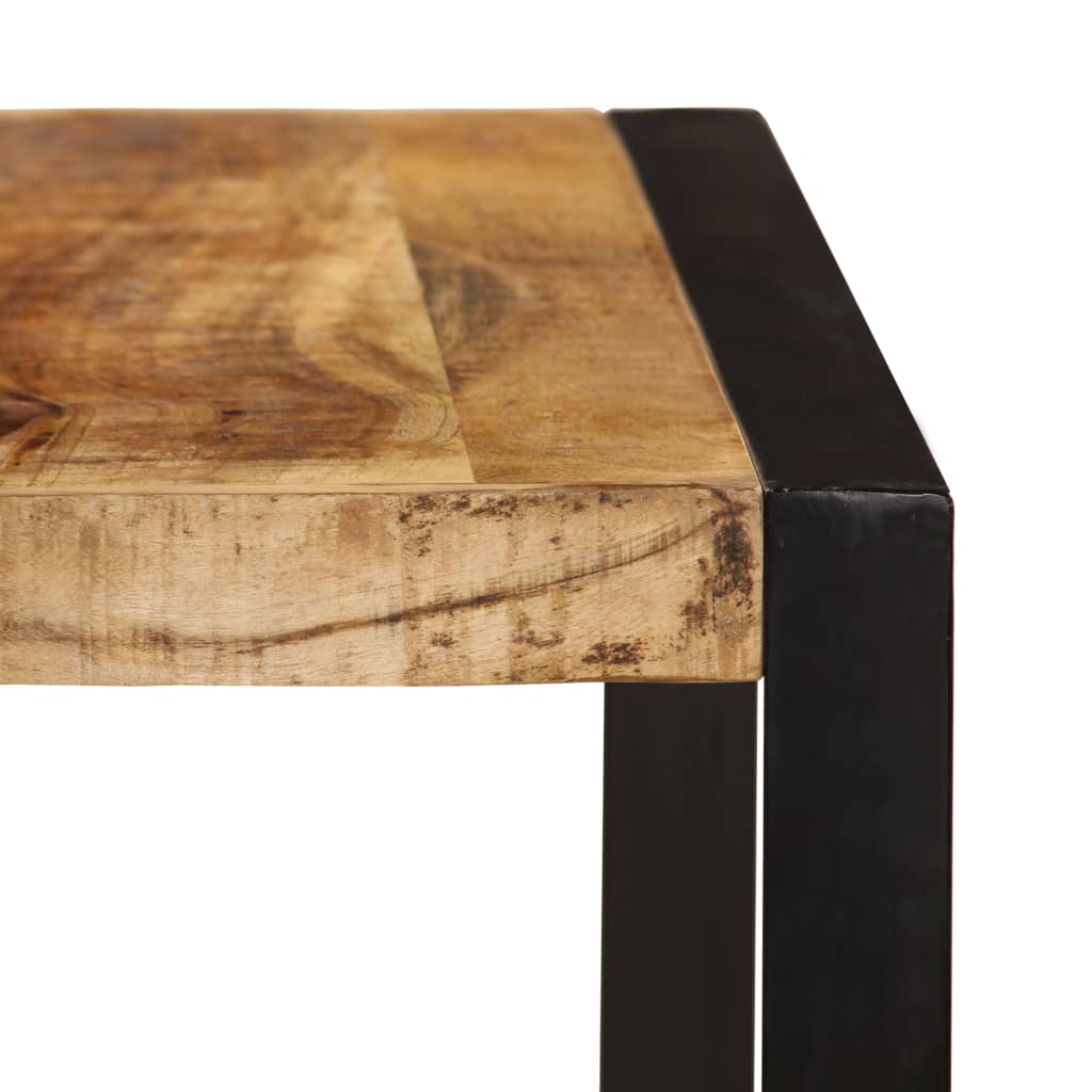 Mesa De Comedor De Madera Maciza De Mango Rugosa 180 Cm_2