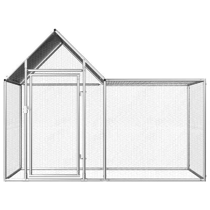 Vidaxl Gallinero Acero Galvanizado 2x1x1,5 M_1
