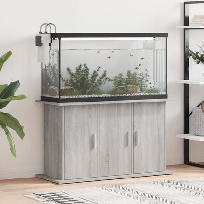 Vidaxl Soporte Para Acuario Madera Ingeniería Gris Sonoma 101x41x58 Cm_1