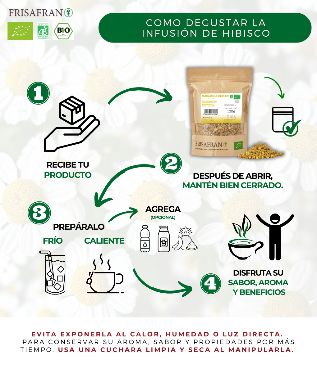 Infusión De Manzanilla Dulce A Granel Ecológica | Frisafran 100 G_2