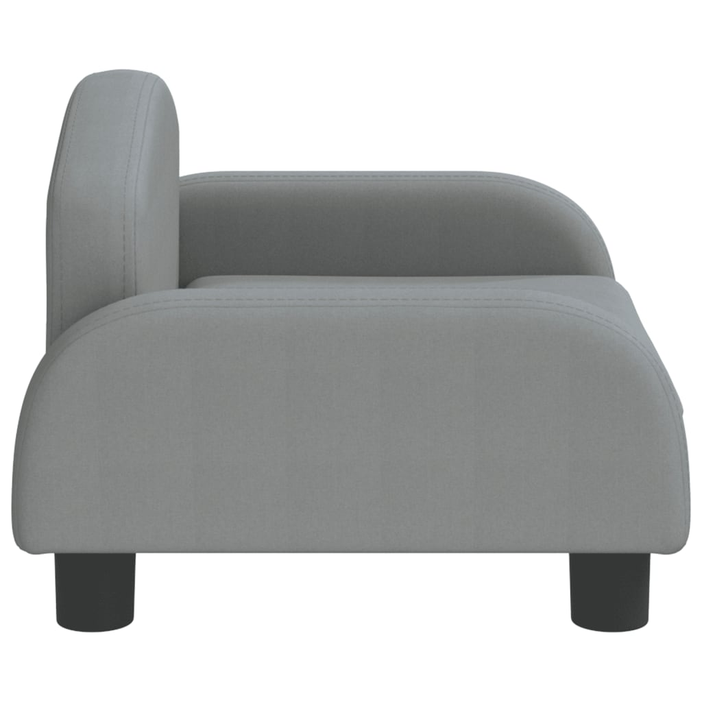 Cama Para Perros De Tela Gris Claro 50x40x30 Cm / Vetonek_5
