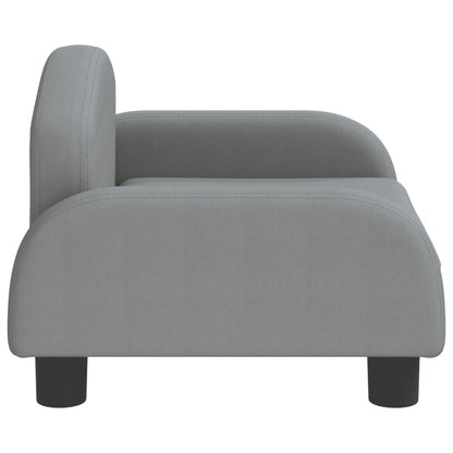 Cama Para Perros De Tela Gris Claro 50x40x30 Cm / Vetonek_5