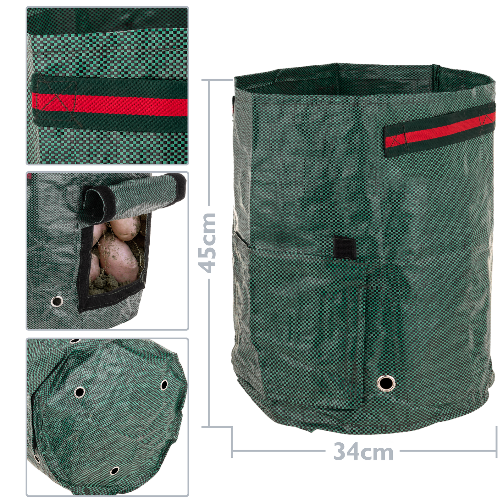 Bolsas De Cultivo Para Jardín 34 X 45 Cm 3 Unidades_1