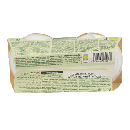 Postre de Almendras y Cacao NaturGreen,  2 x 125 g