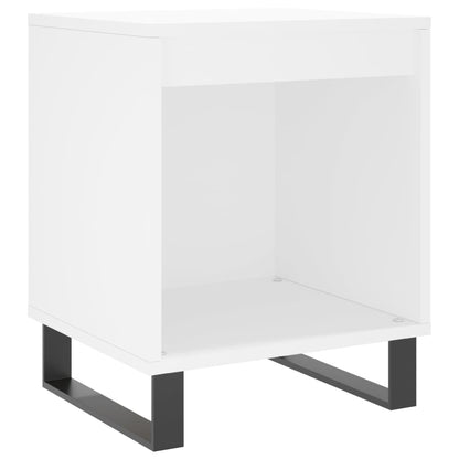 Mesitas De Noche 2 Uds Madera De Ingeniería Blanco 40x35x50 Cm_2