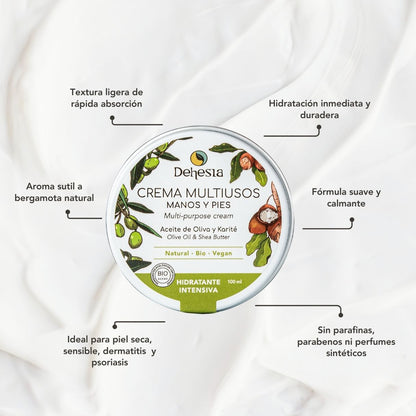 Crema Hidratante Intensiva Multiusos Bio | Manos Y Pies 100ml_1