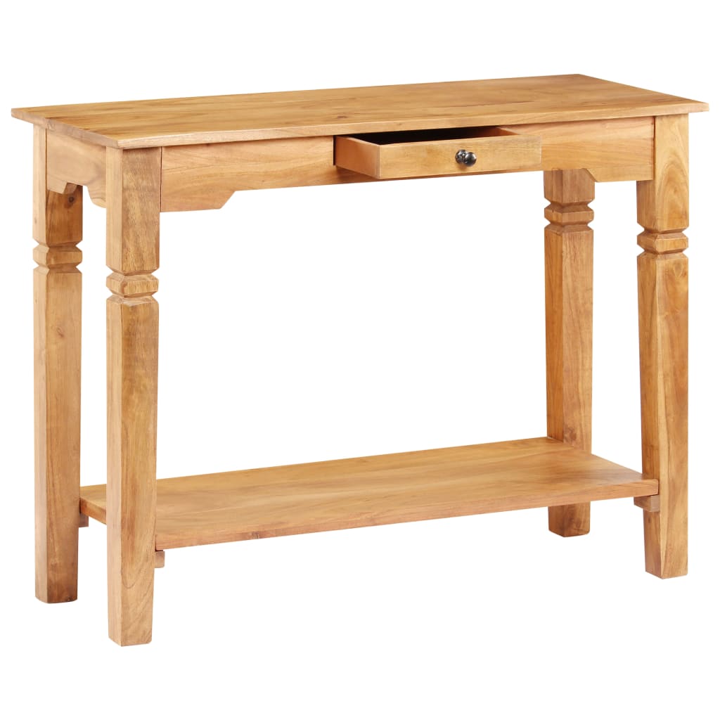 Mesa Consola De Madera Maciza De Acacia 100x40x76 Cm_1