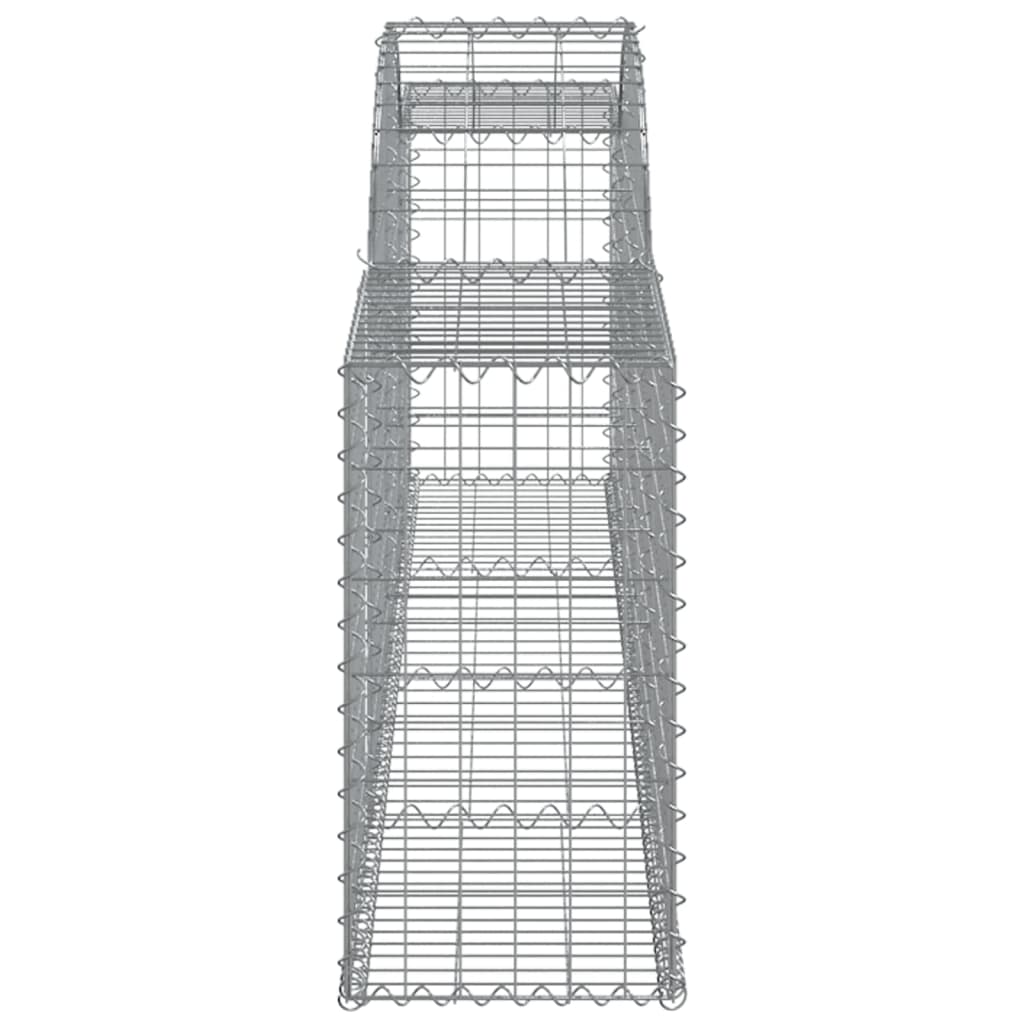 Cestas De Gaviones 25 Uds Forma De Arco Hierro 300x30x60/80 Cm_4