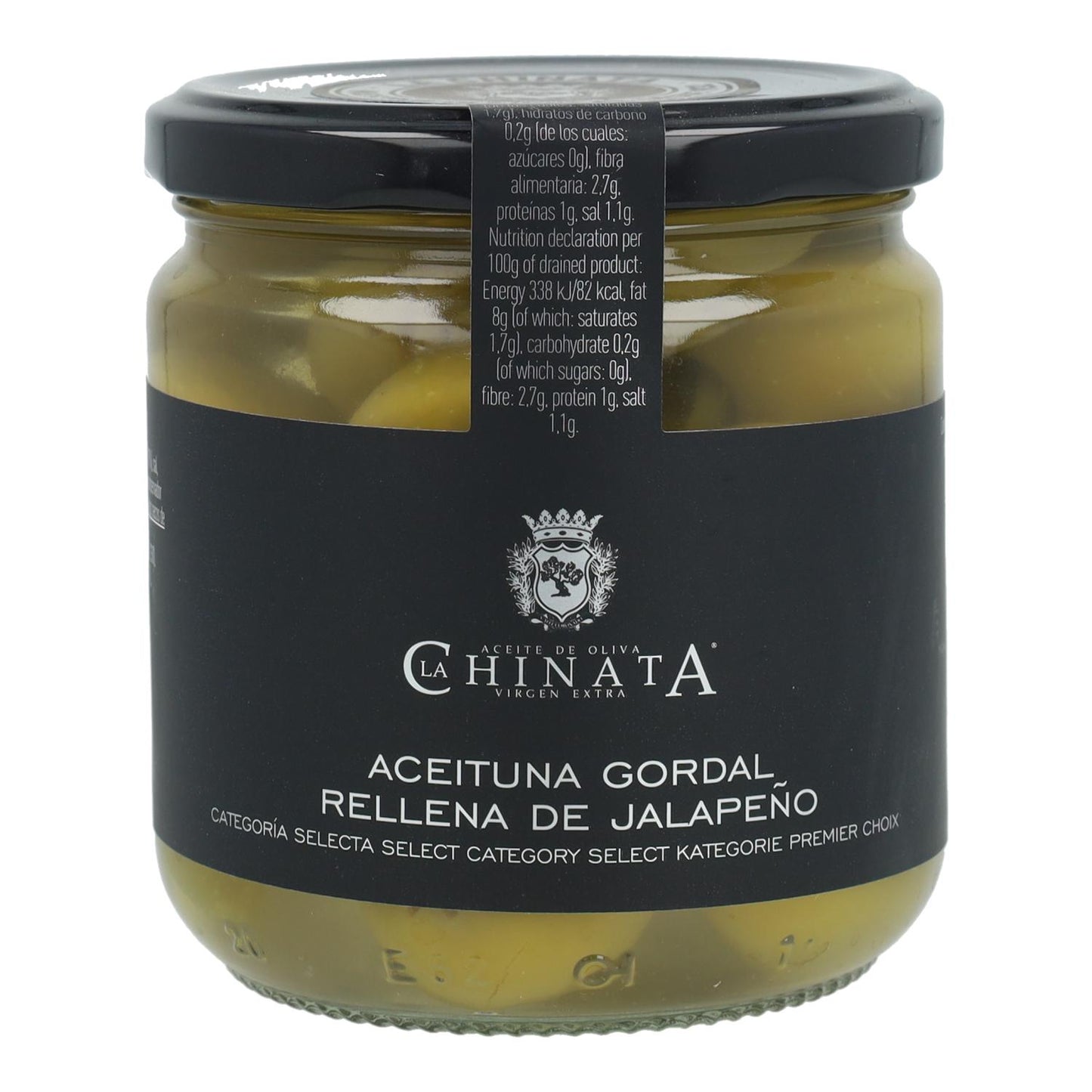 Aceituna Gordal Jalapeño La Chinata 340 gr