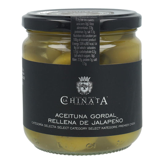 Aceituna Gordal Jalapeño La Chinata 340 gr