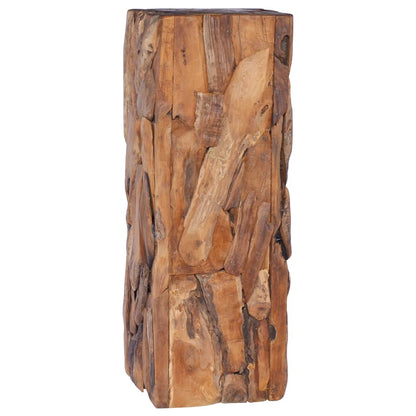 Mesa Auxiliar De Madera Maciza De Teca 30x30x80 Cm_4